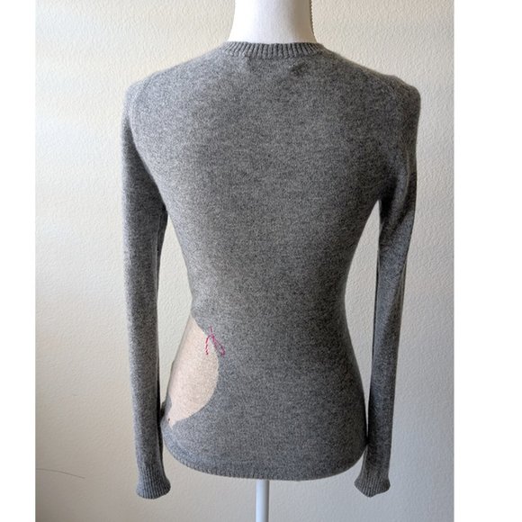 C3 100% Cashmere Grey Sweater, Size S - Picture 4 of 10